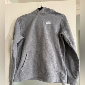 Boys Nike Heather Gray Pullover Hoodie
